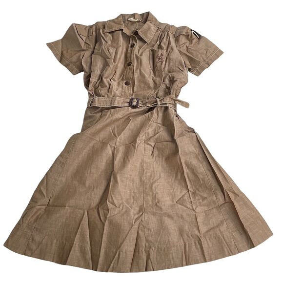 Vintage Brownie Scout Uniform 1950's Girls Beanie & Headband Rare Group - Picture 2 of 8